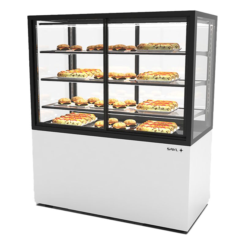 Vitrine chauffante 3 étagères accès frontal L1200