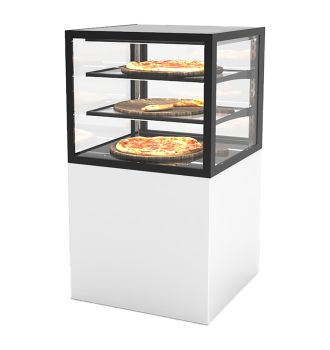Vitrine chauffante 2 étagères L600