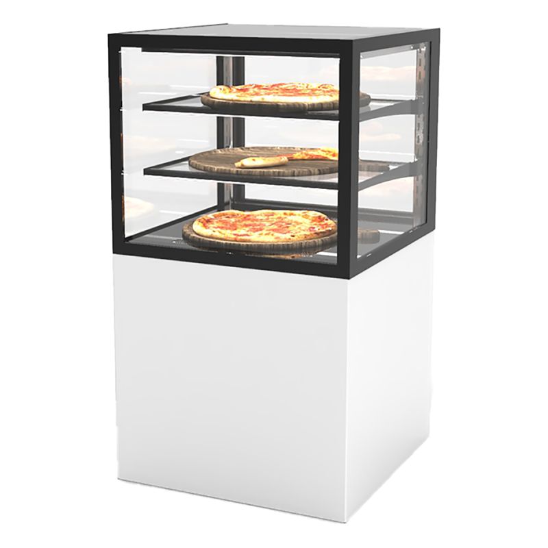 Vitrine chauffante 2 étagères L600