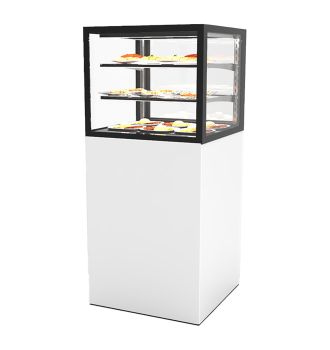 Vitrine chauffante 2 étagères L600