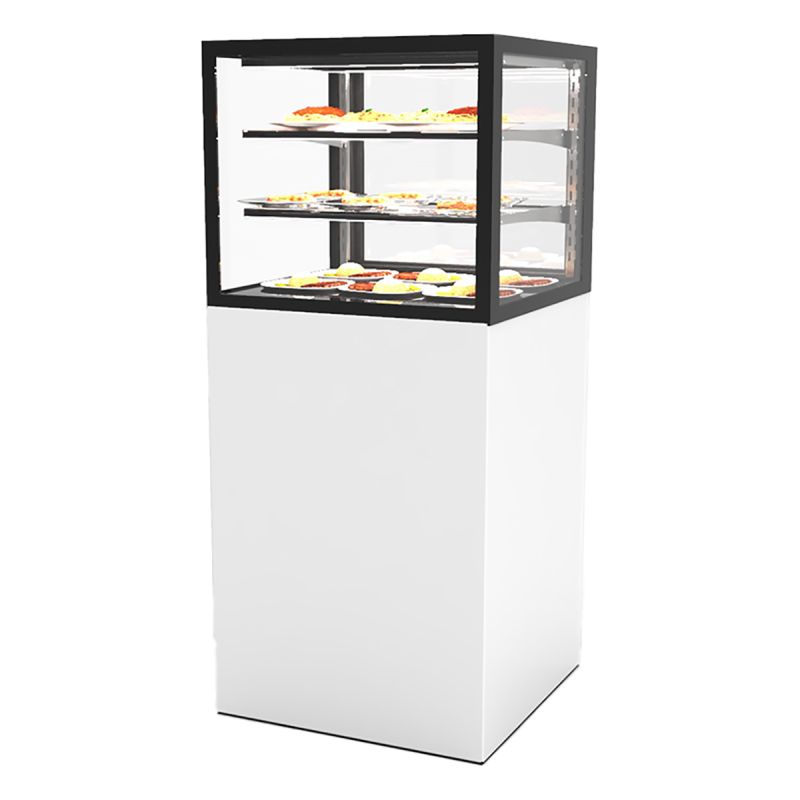 Vitrine chauffante 2 étagères L600
