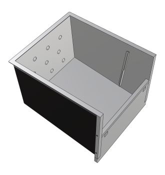 Cuve icechest dispenser à bac intérieur 443 mm