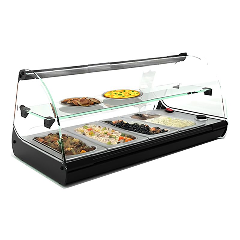 Vitrine bain marie 4 GN1/3