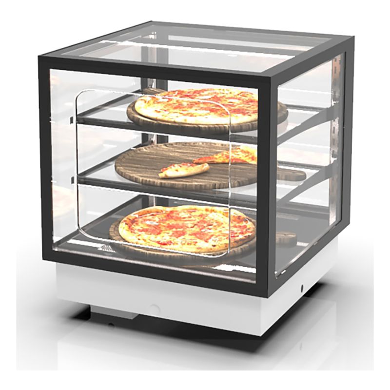 Vitrine à chaleur sèche drop in 2 étagères L600