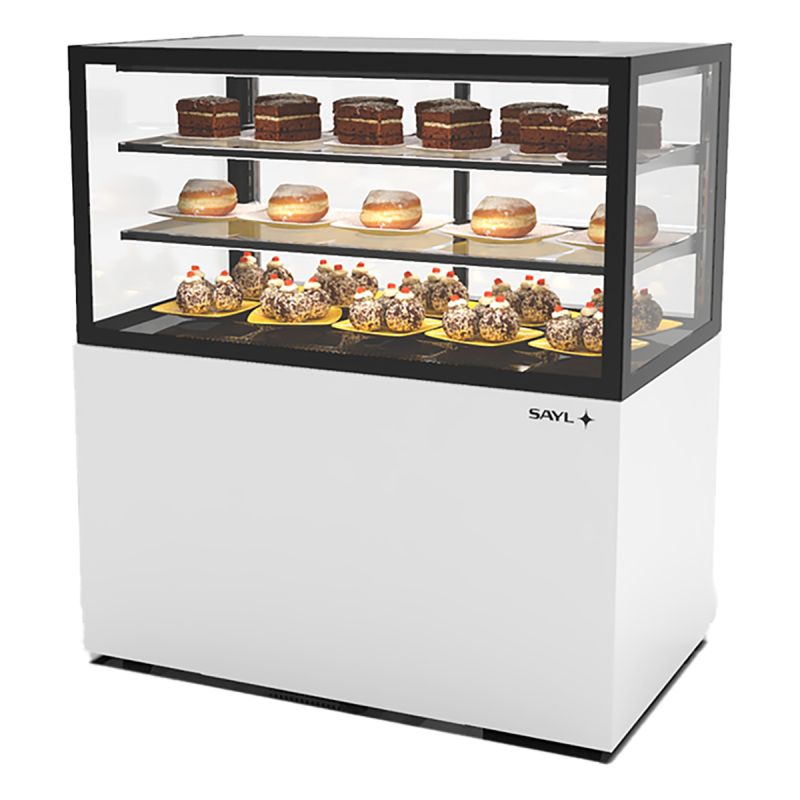 Vitrine réfrigérée ventilé 2 étagères service arrière L1000