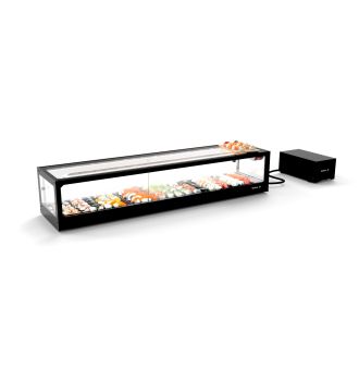 Vitrine à sushi avec groupe à distance cuve plate L1540