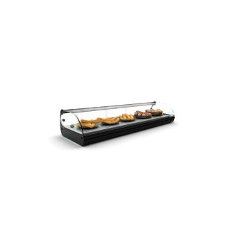 Vitrine chauffante à chaleur sèche 6 GN1/3