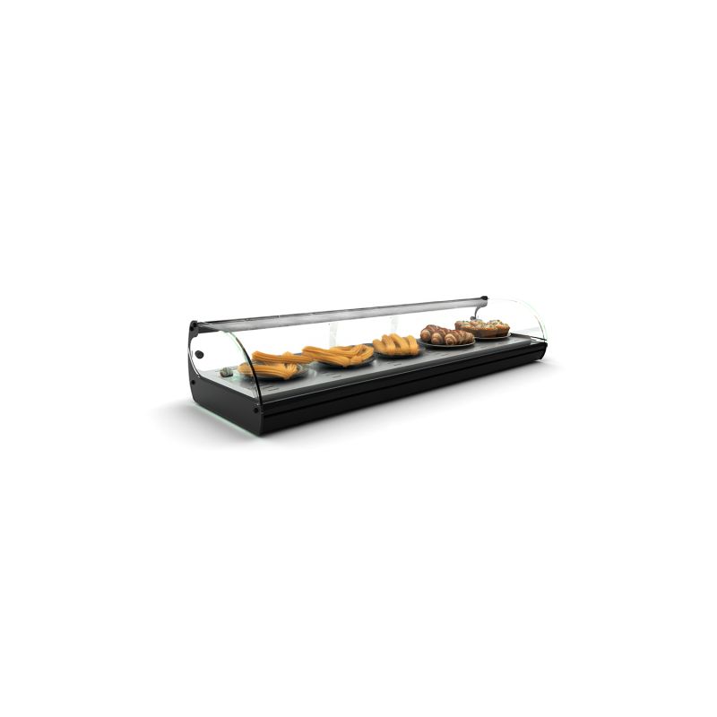 Vitrine chauffante à chaleur sèche 6 GN1/3