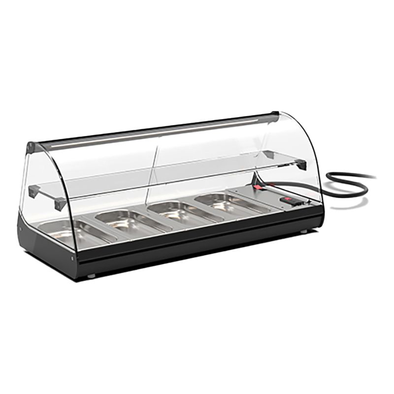 Vitrine réfrigérée à tapas 4 GN1/3 sans groupe