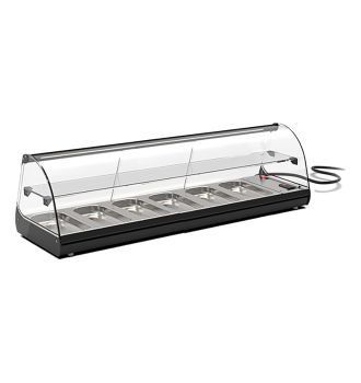 Vitrine réfrigérée à tapas 6 GN1/3 sans groupe