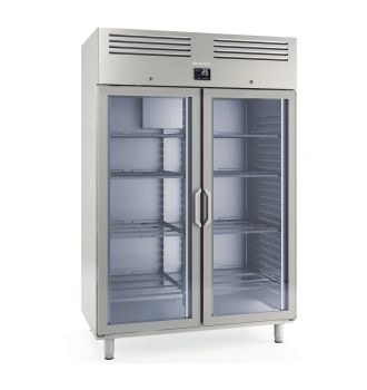 Armoire négative GN 2/1 2 portes vitrées 1240 L