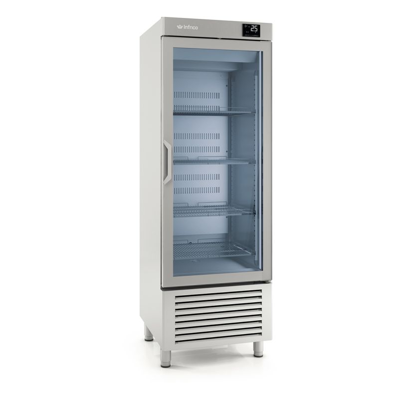 Armoire positive 1 porte vitrée 500 L