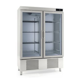Armoire positive 2 portes vitrées 1100 L
