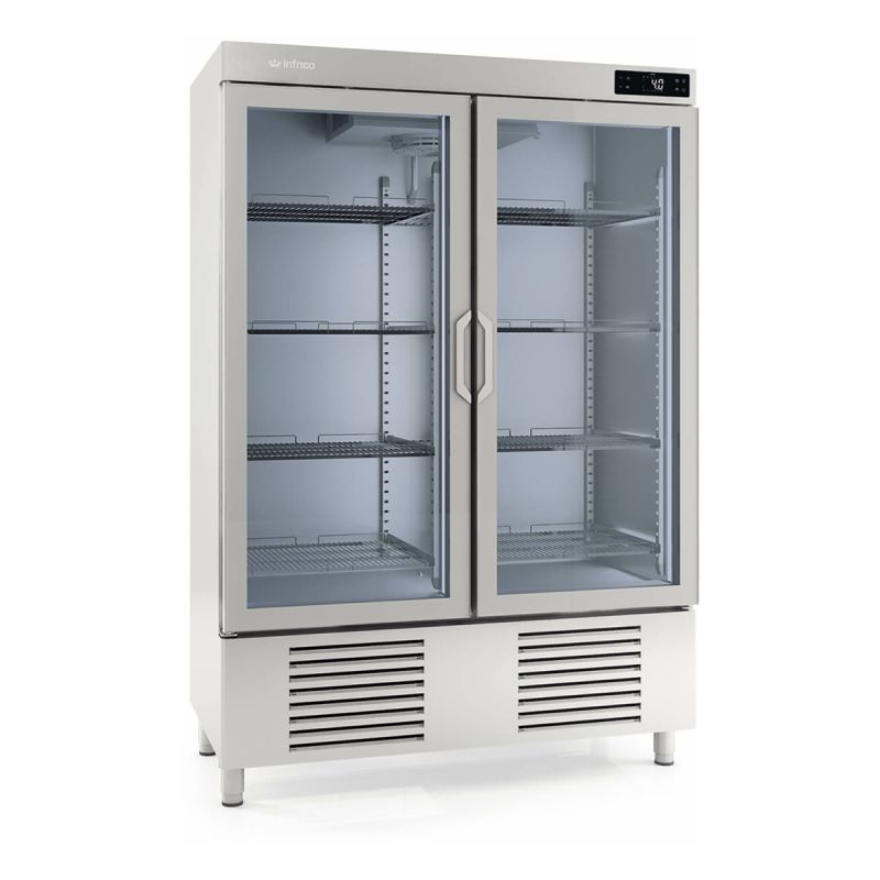 Armoire positive 2 portes vitrées 1100 L