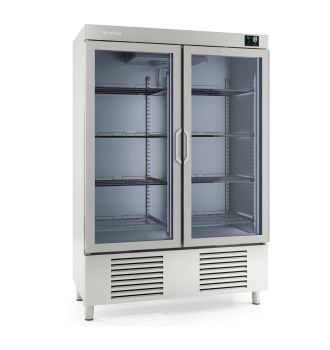 Armoire positive GN 2/1 2 portes vitrées 1240 L