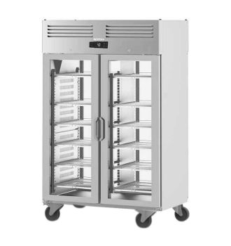 Armoire positive GN2/1 traversante 3 portes vitrées 1120 L