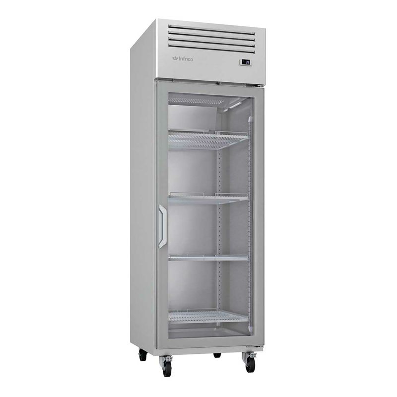 Armoire positive hybride 1 porte vitrée 652 L