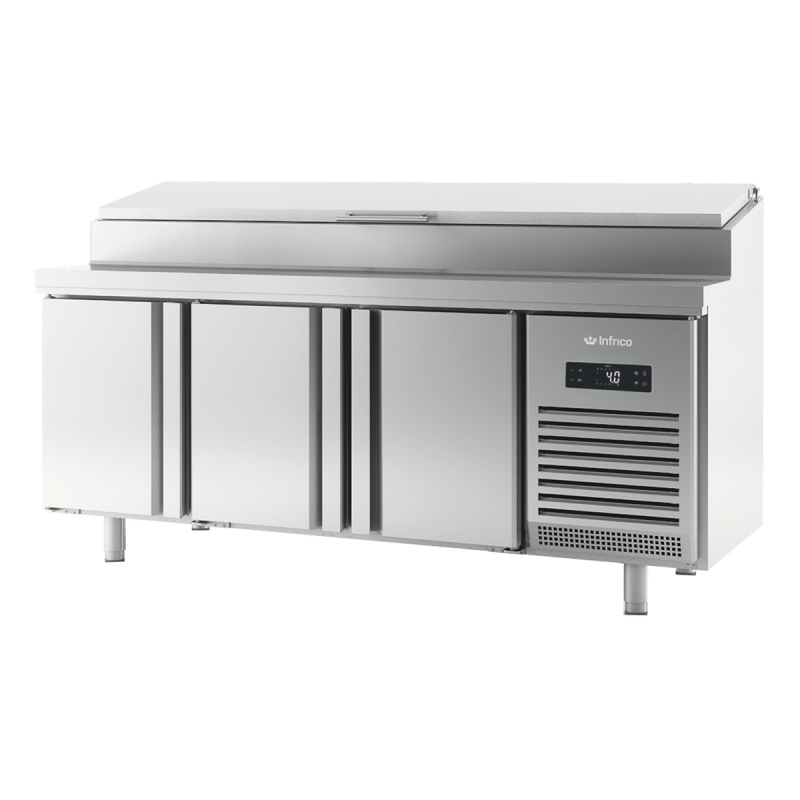 Saladette réfrigérée avec meuble bas 3 portes