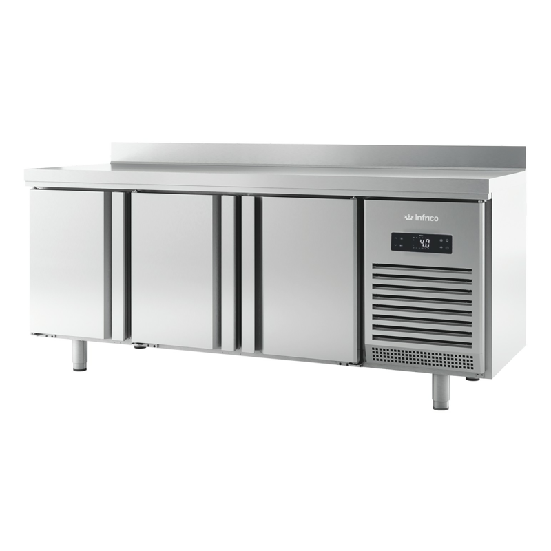 Table réfrigérée positive sous comptoir 3 portes