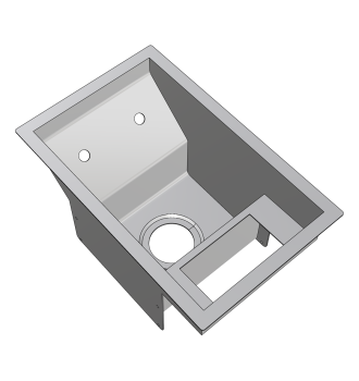 Sink basin rinse shaker