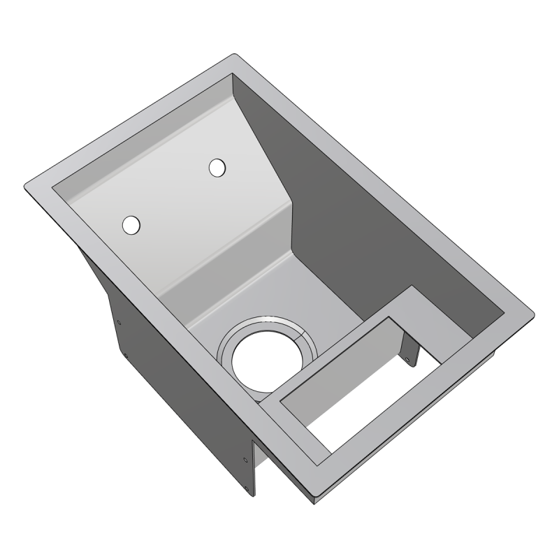 Sink basin rinse shaker