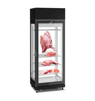 Armoire de maturation pour viande 1 porte vitrée 4 faces vitrées 780 L