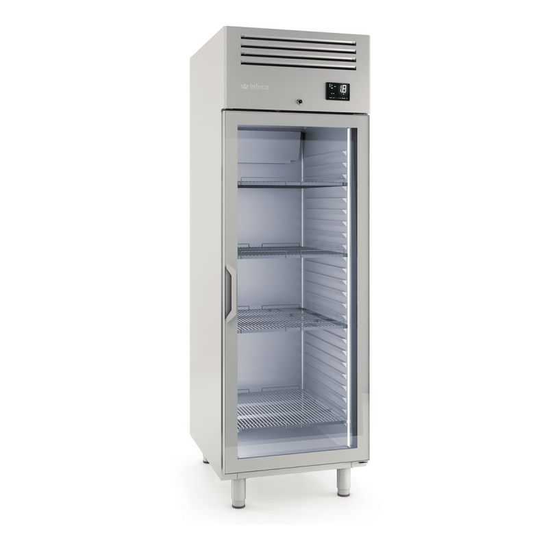 Armoire négative GN 2/1 1 porte vitrée 560 L