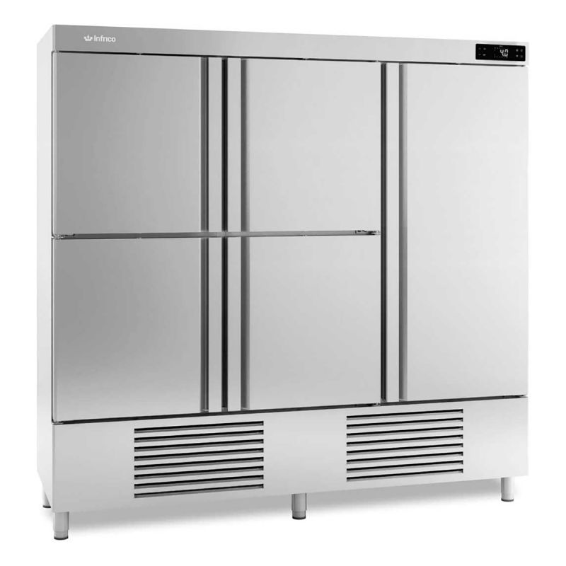 Armoire positive 5 portes pleines Inox 1730 L