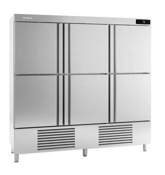 Armoire positive 6 portes pleines Inox 1730 L
