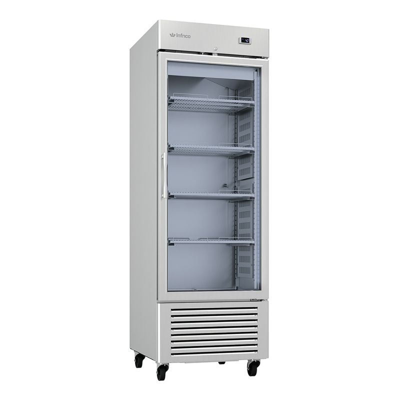 Armoire positive GN2/1 1 porte vitrée 610 L