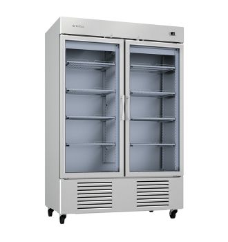 Armoire positive GN2/1 2 portes vitrées 1350 L