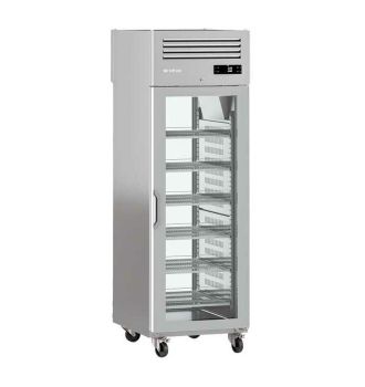 Armoire positive GN2/1 traversante 2 portes vitrées 560 L