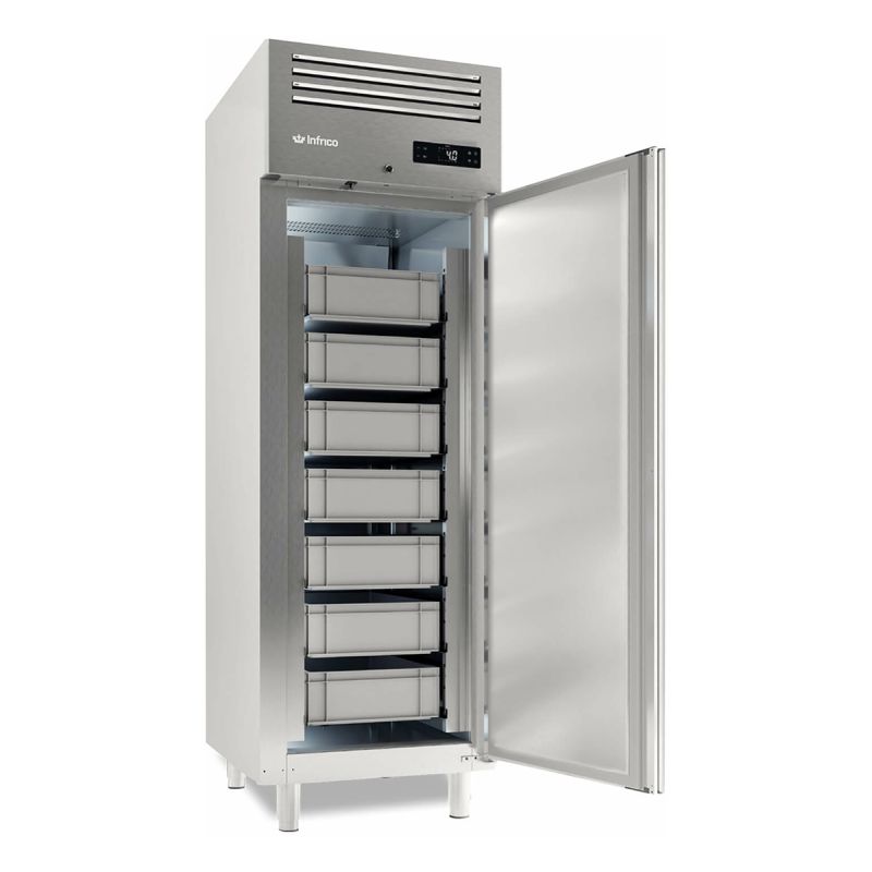 Armoire positive pour poisson et fruit de mer 1 porte 560 L