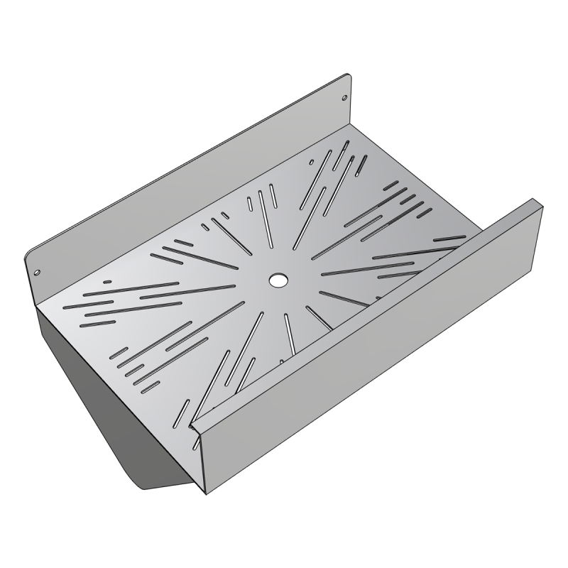 Right bottom bottle support for inclined speed rail