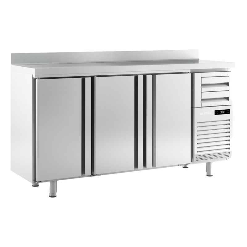 Arrière bar positif 3 portes 520 L