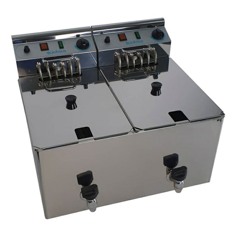 Friteuse électrique 2 cuves X 10 L