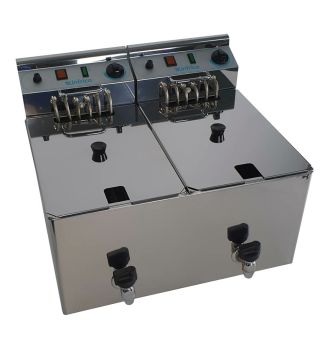 Friteuse électrique 2 cuves X 10 L