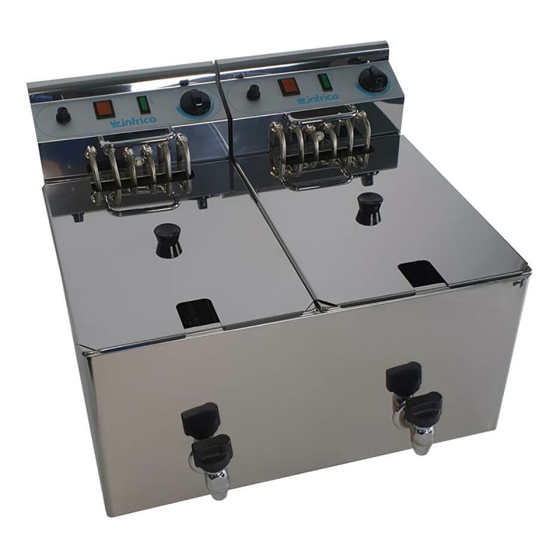 Friteuse électrique 2 cuves X 10 L