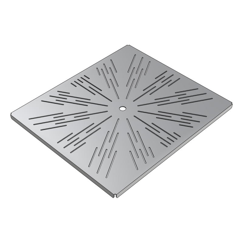 Ice cream bin base grid 80L