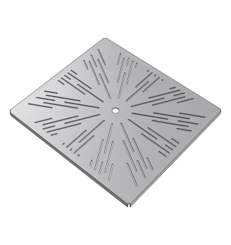 Ice cream bin base grid 65L