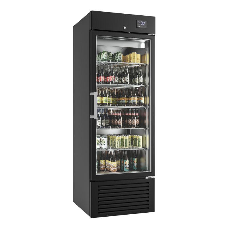 Refroidisseur rapide de bouteilles 1 porte noir 500 L