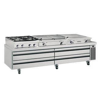 Soubassement positif 6 tiroirs 620 L