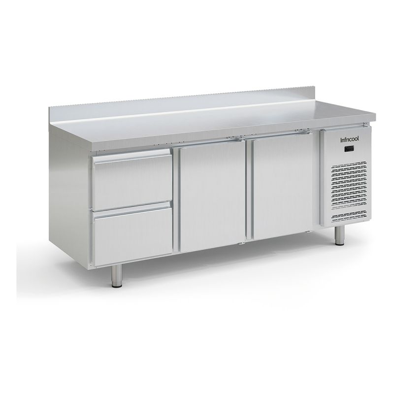 Table réfrigérée positive gn 1/1 2 portes 305 L