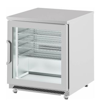 Table undercounter positive- 1 porte vitrée 200 L