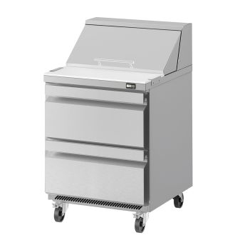 Table undercounter positive avec 2 tiroirs 200 L