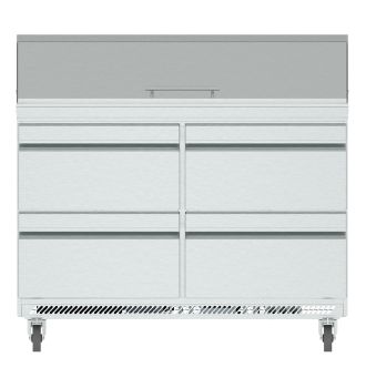 Table undercounter positive avec 4 tiroirs 380 L