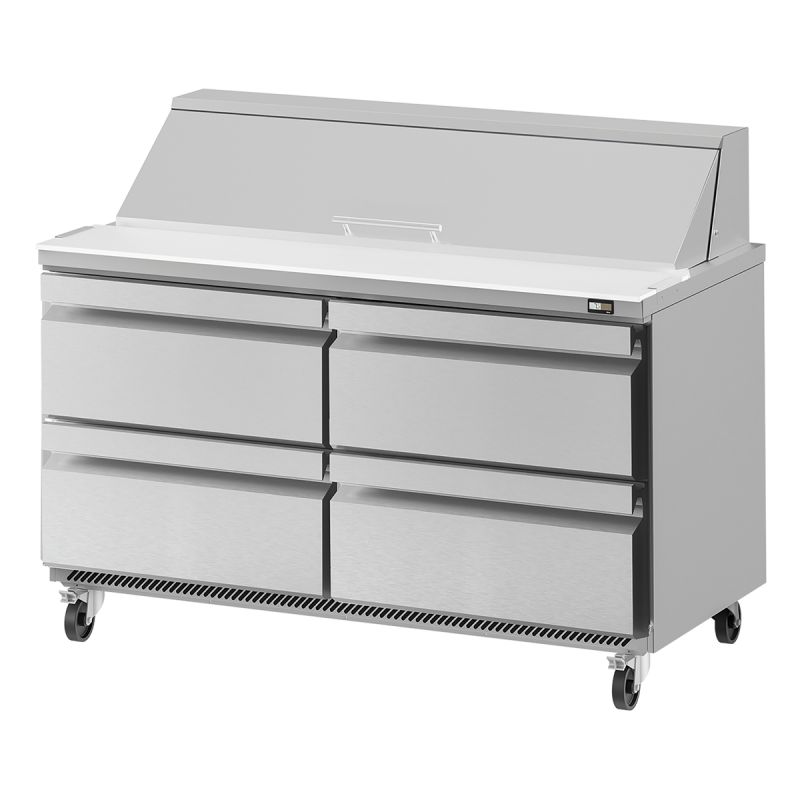 Table undercounter positive avec 4 tiroirs 480 L