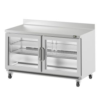 Table worktop positive 2 portes vitrées 270 L