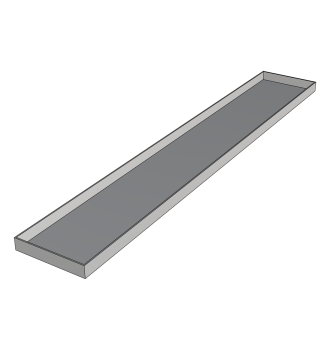 Tank for bar counter grid...