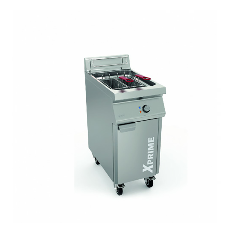 Friteuse mécanique avec filtration 1 cuve simple 14 L